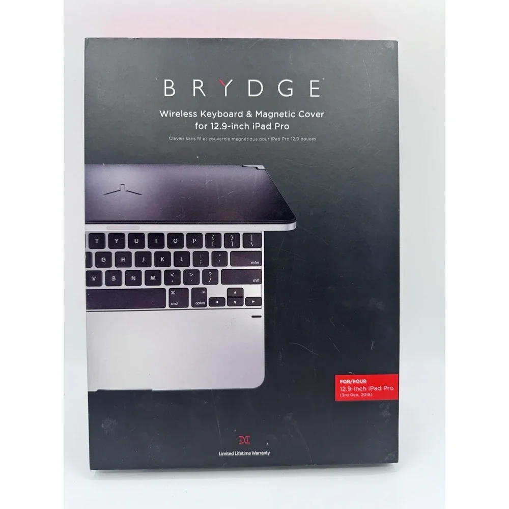 Brydge Wireless Bluetooth‎ Keyboard with Backlit Keys for iPad 12.9 Pro 3rd 4th